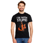 Image produit Deadpool - I'm With Stupid t-shirt noir