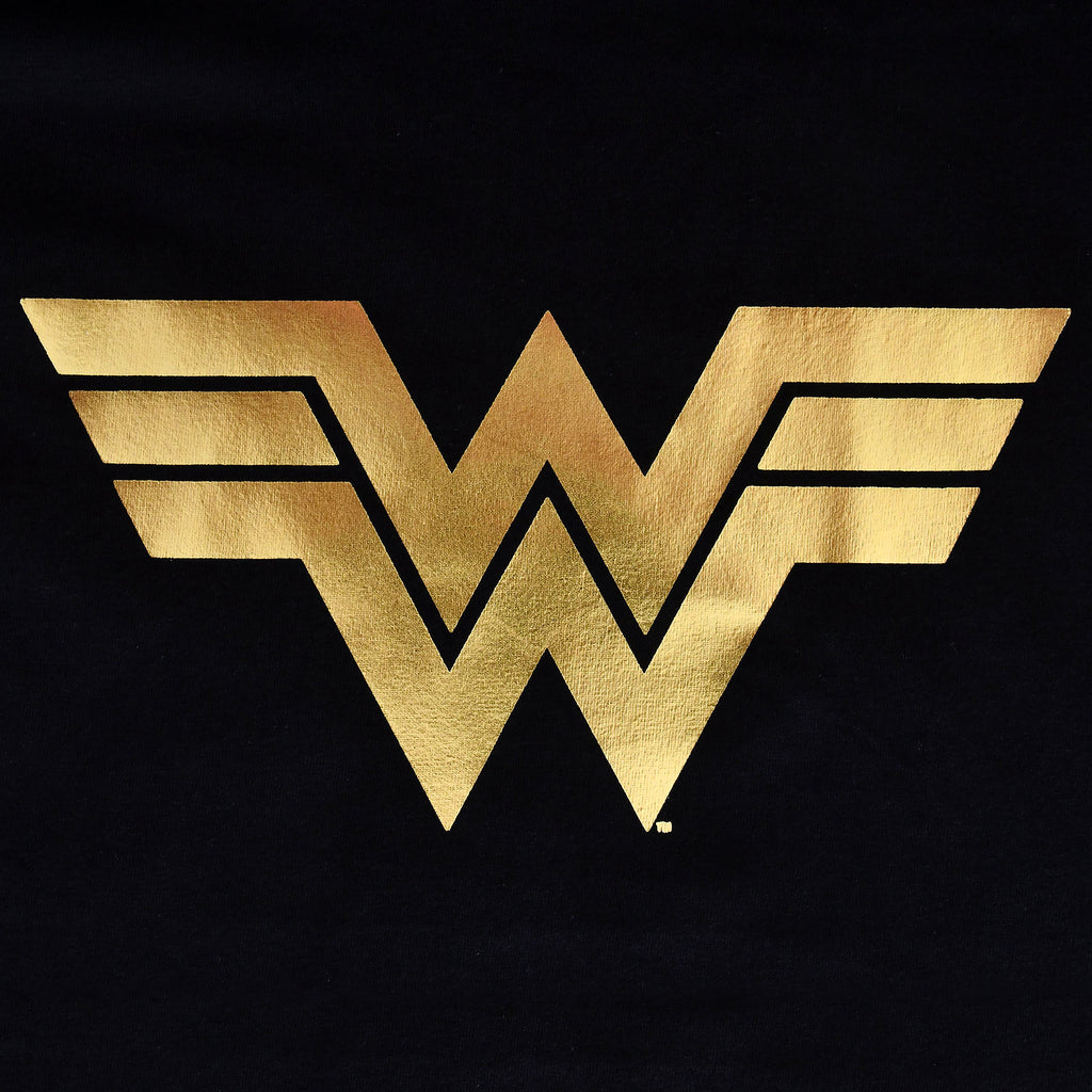 Image produit Wonder Woman - T-shirt logo femme noir