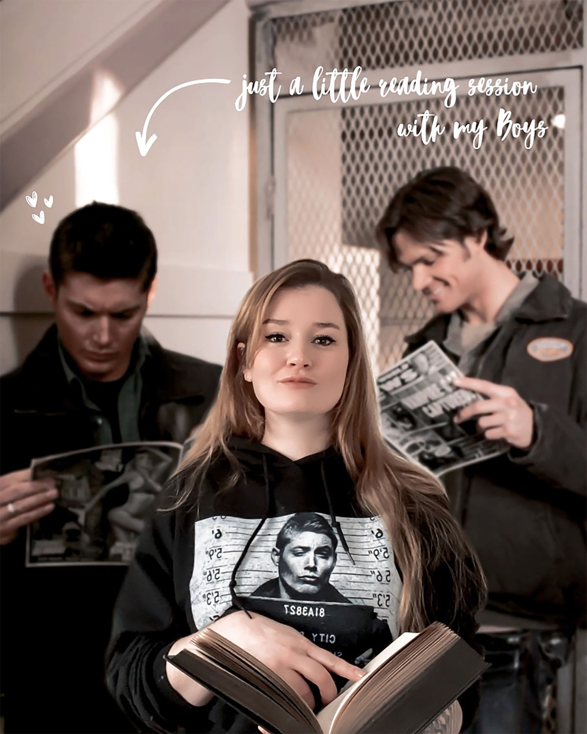 Image produit Supernatural - Dean en prison Hoodie noir