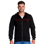 Image produit Dark Souls - Vous êtes mort Sweat à capuche détruit noir
