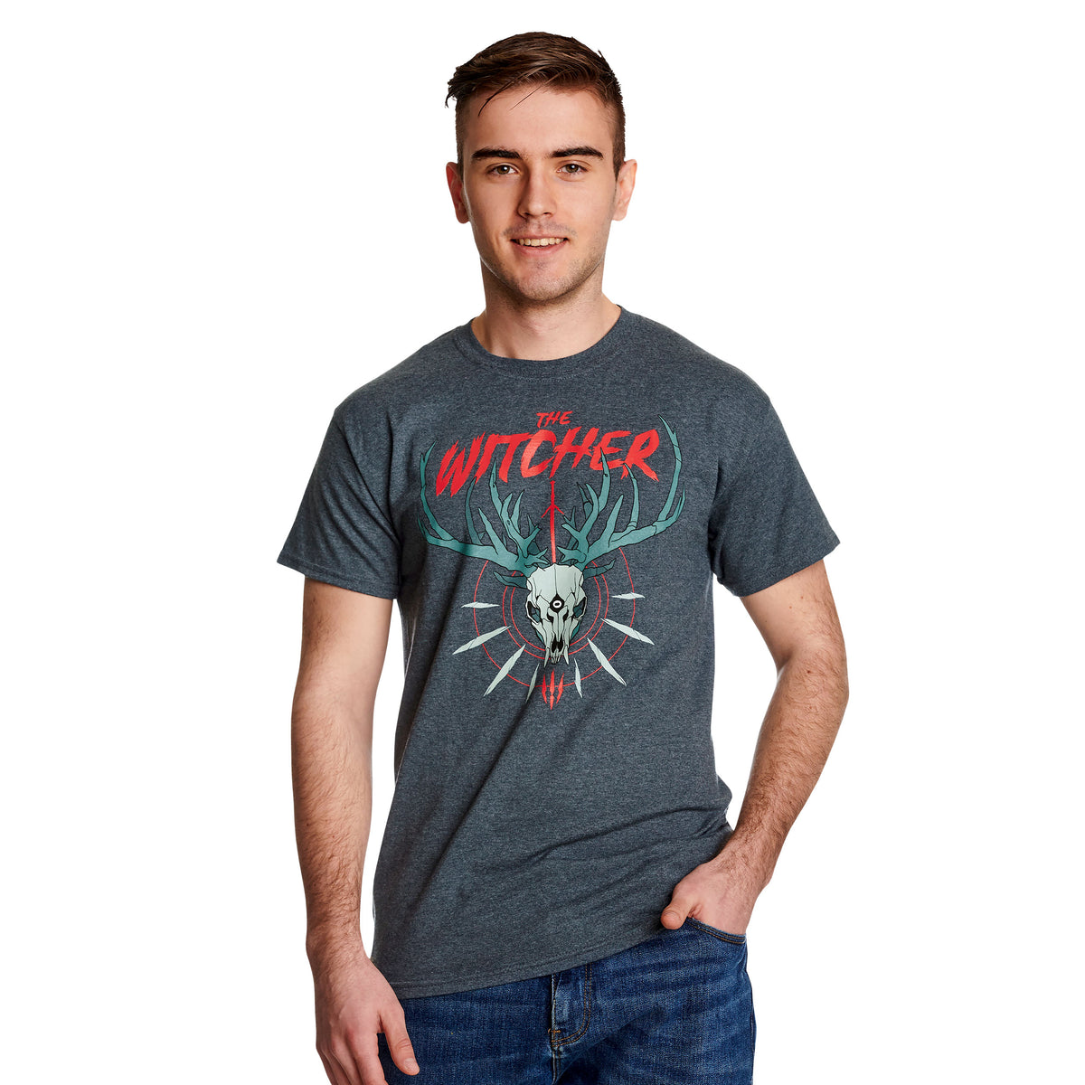 Image produit Witcher - T-shirt Trophy Hunter gris