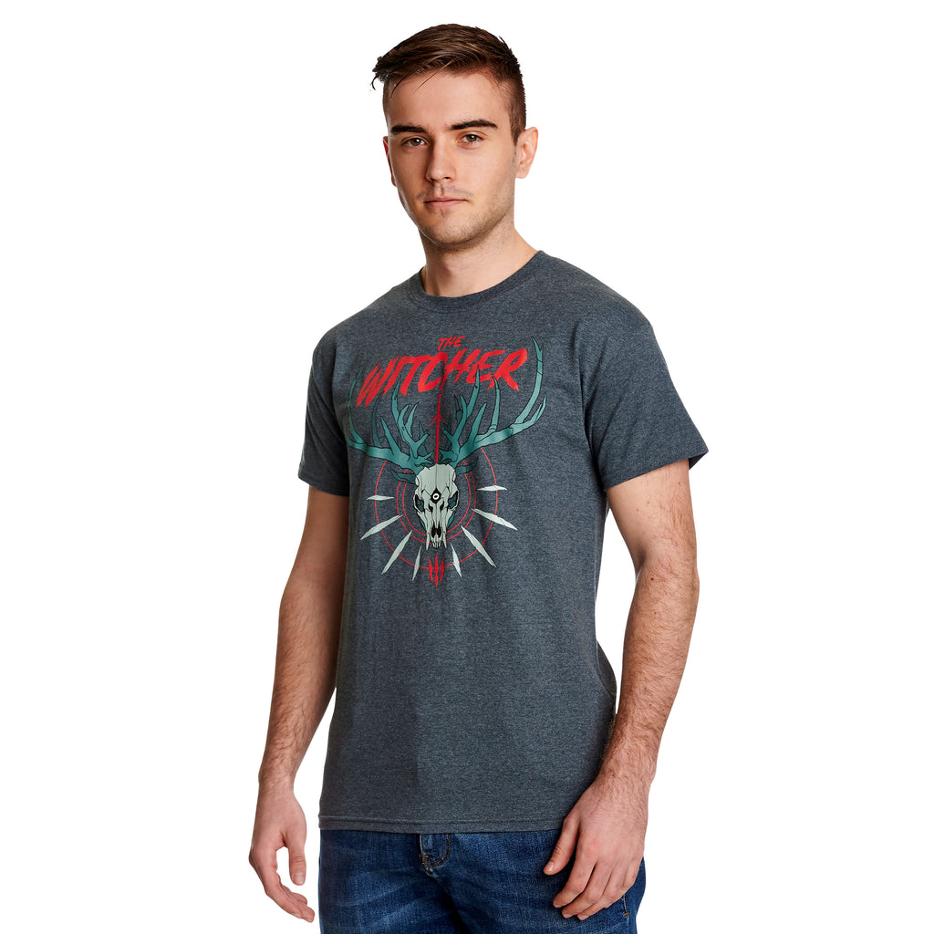 Image produit Witcher - T-shirt Trophy Hunter gris