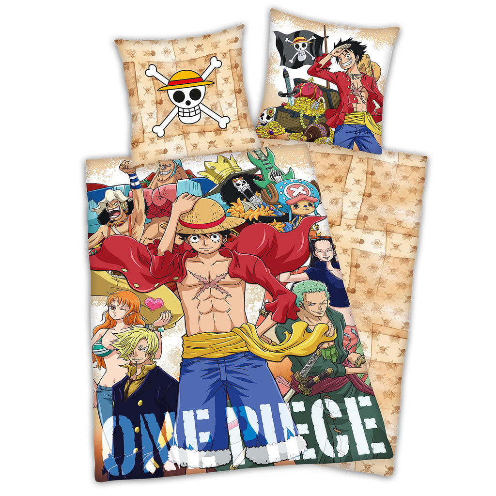 Image produit One Piece - Linge de lit réversible de l'équipage du Chapeau de paille