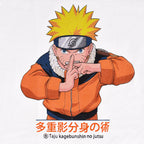 Image produit T-shirt blanc Naruto Uzumaki Kage Bunshin no Jutsu