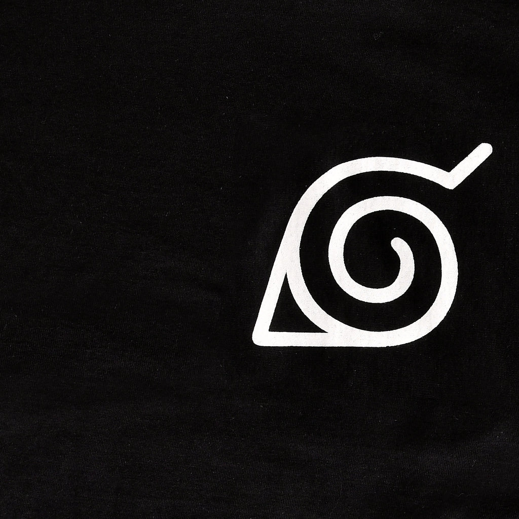 Image produit Naruto - T-shirt noir avec mini symbole de Konoha