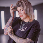 Image produit Naruto - T-shirt noir avec mini symbole de Konoha