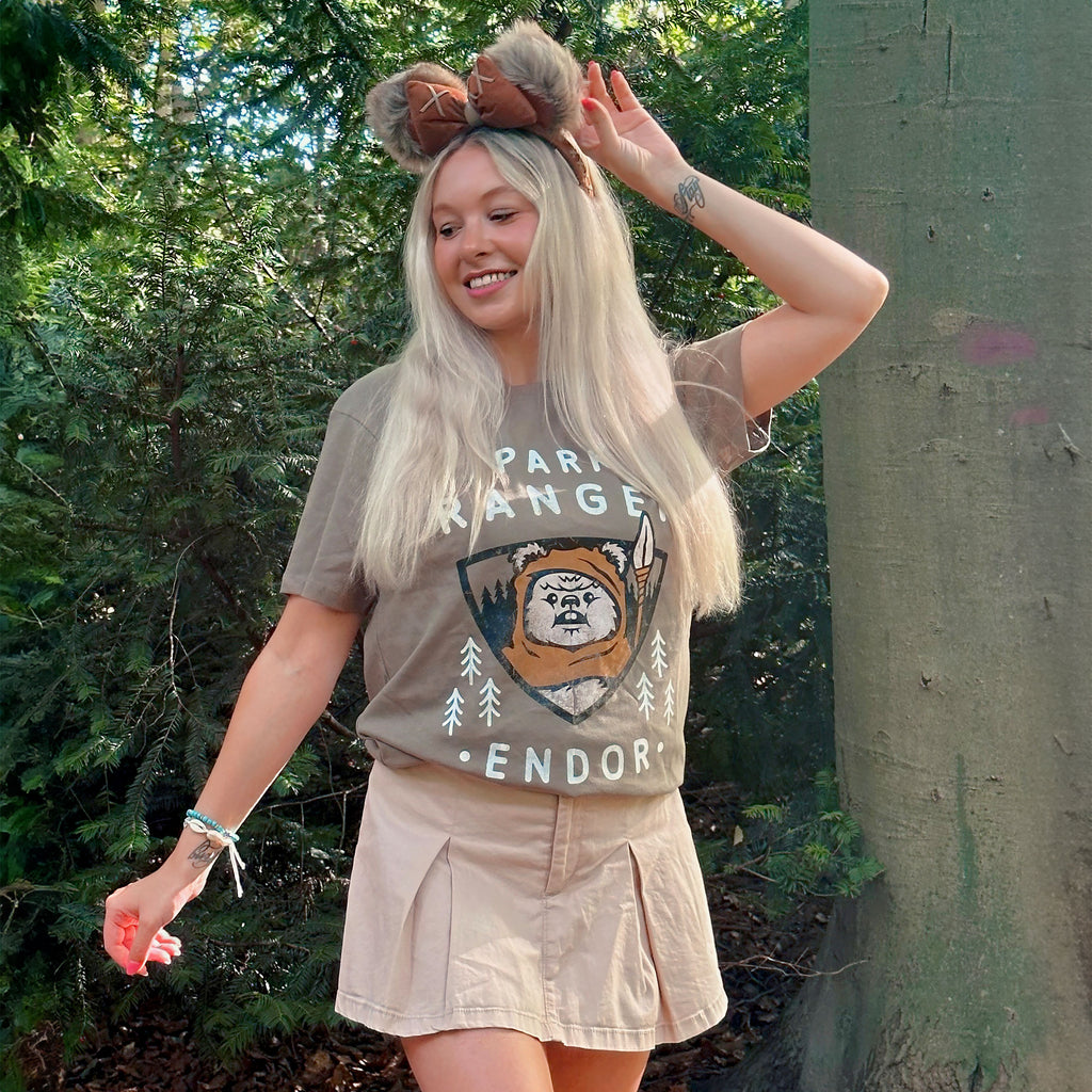 Image produit Star Wars - T-shirt Ewok Park Ranger olive