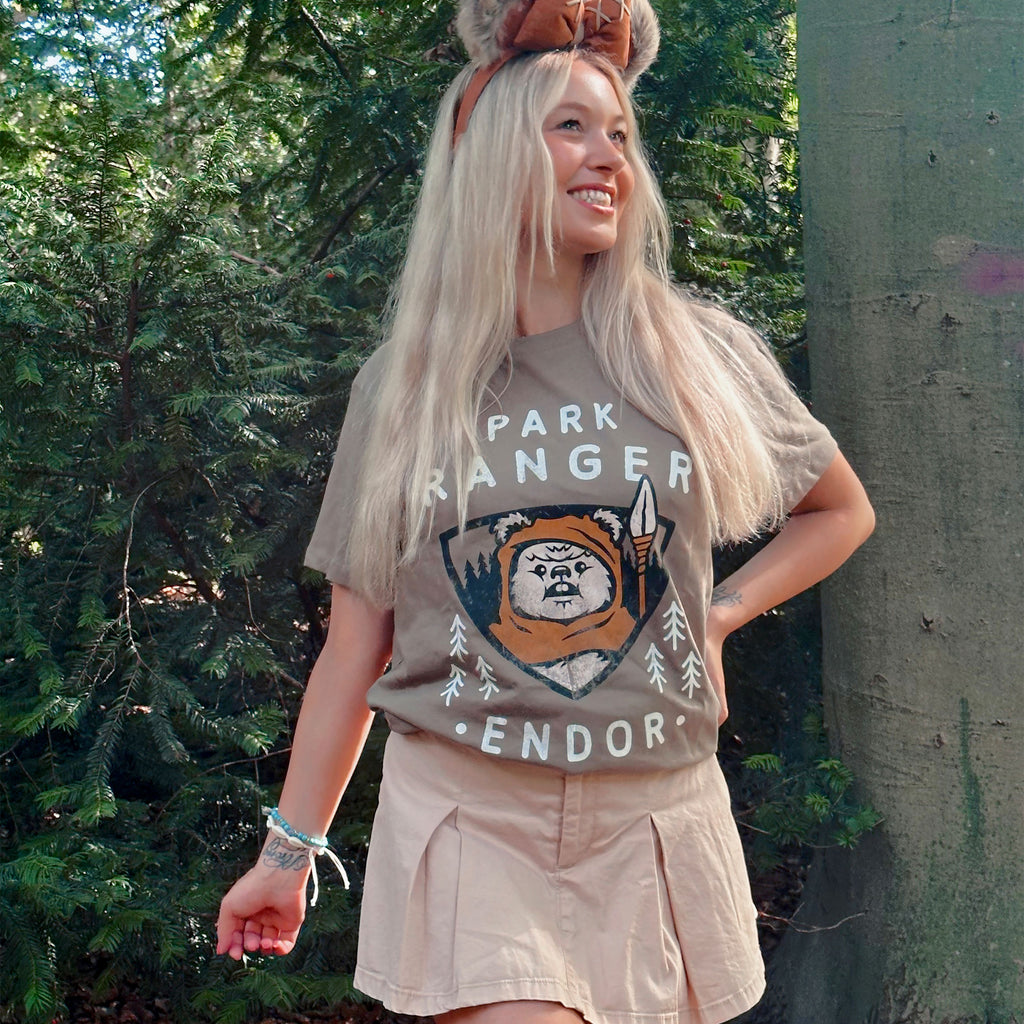 Image produit Star Wars - T-shirt Ewok Park Ranger olive