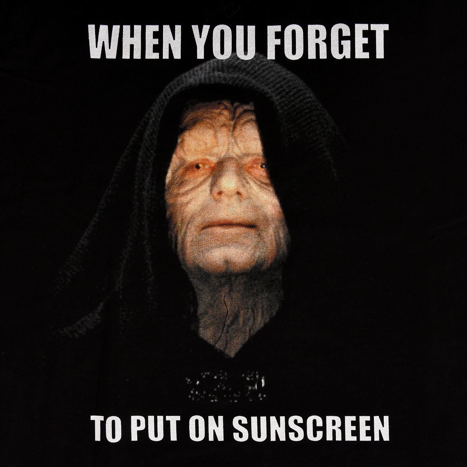Product image Star Wars - Palpatine Sunscreen T-Shirt Black