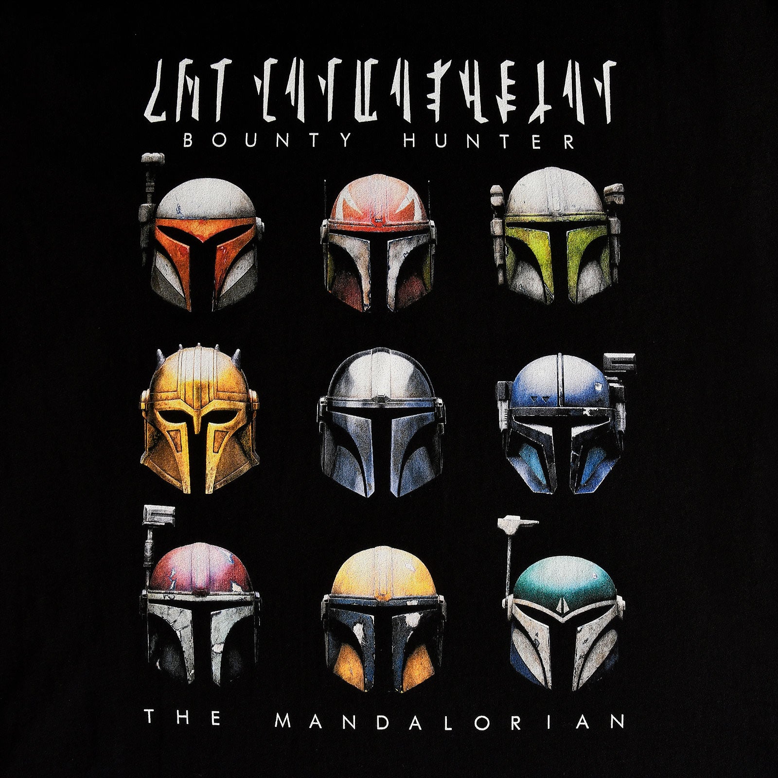 Image produit Star Wars - T-shirt Mandalorian Helmets noir