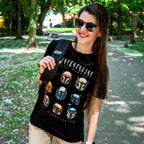 Image produit Star Wars - T-shirt Mandalorian Helmets noir