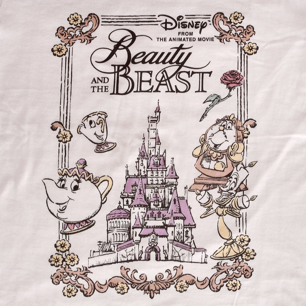Image produit La Belle et la Bête - T-shirt Portrait de film pour femmes blanc