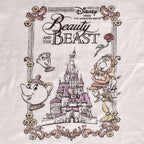 Image produit La Belle et la Bête - T-shirt Portrait de film pour femmes blanc