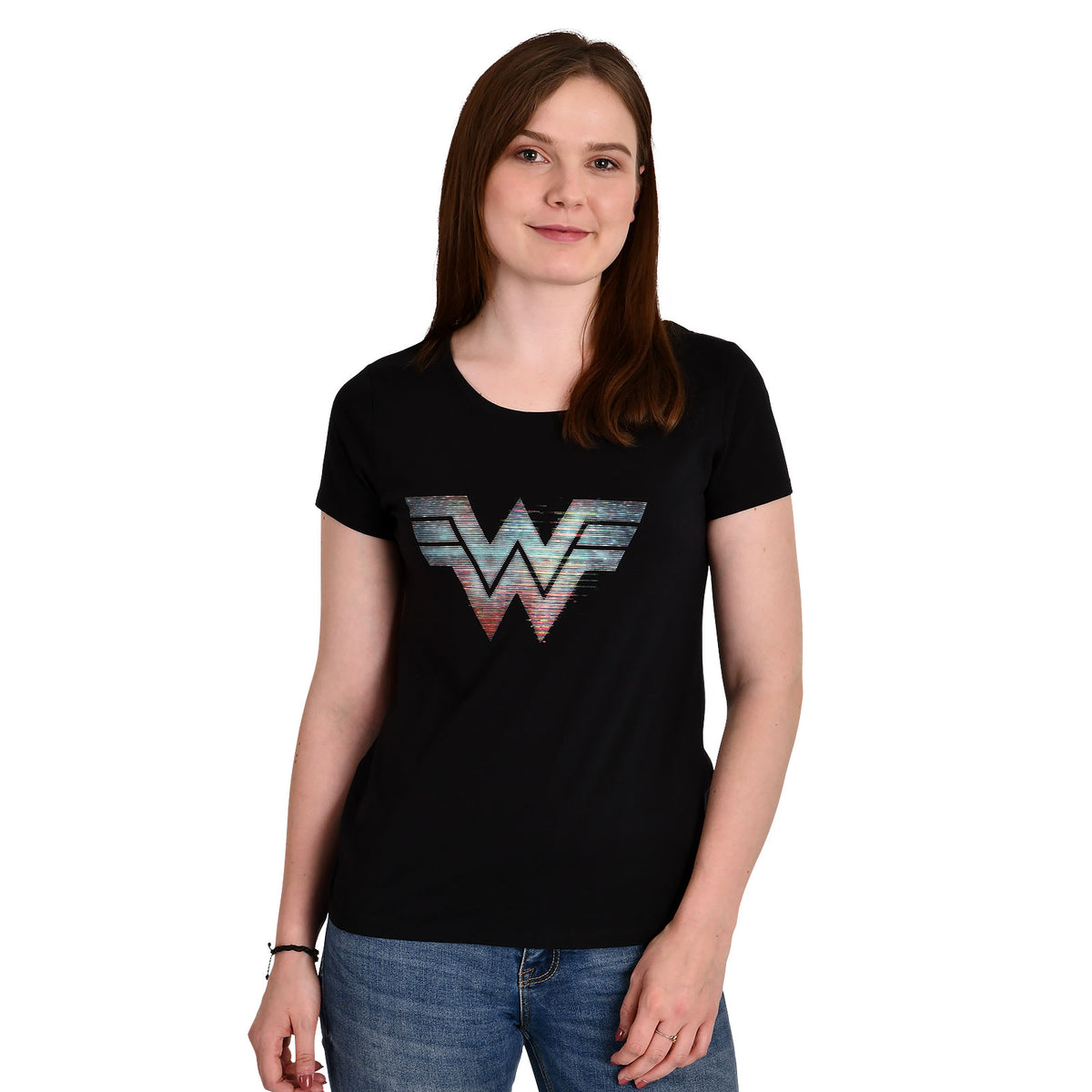 Image produit Wonder Woman - 1984 Logo T-Shirt Femme Noir