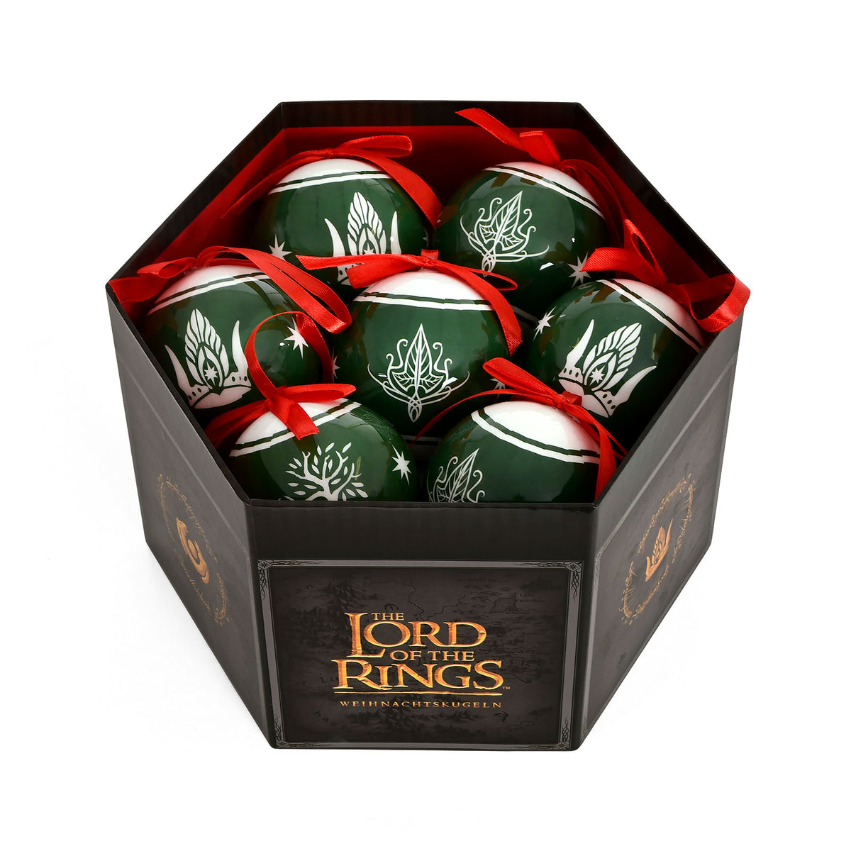 Image produit Le Seigneur des Anneaux - Boules de Noël Terre du Milieu 14pcs