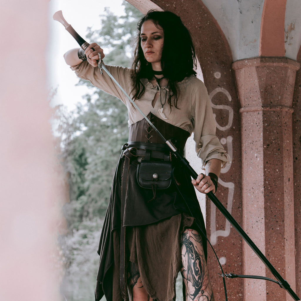 Image produit Réplique de l'épée en acier de Geralt de Rivia avec fourreau pour les fans de Witcher