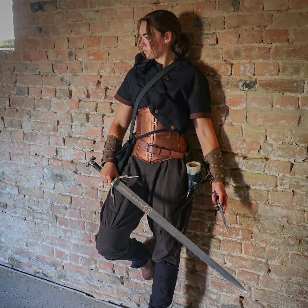 Image produit Réplique de l'épée d'argent de Geralt de Riv avec fourreau pour les fans de Witcher