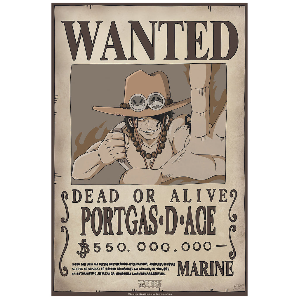 Image produit One Piece - Wanted Luffy & Ace Affiche Set de 2 pièces