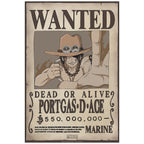 Image produit One Piece - Wanted Luffy & Ace Affiche Set de 2 pièces