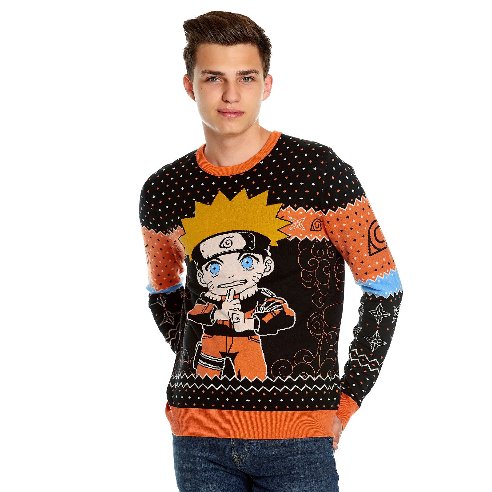 Image produit Pull tricoté Naruto Uzumaki