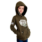 Image produit Sweat à capuche pour enfants Grogu vert - Star Wars The Mandalorian