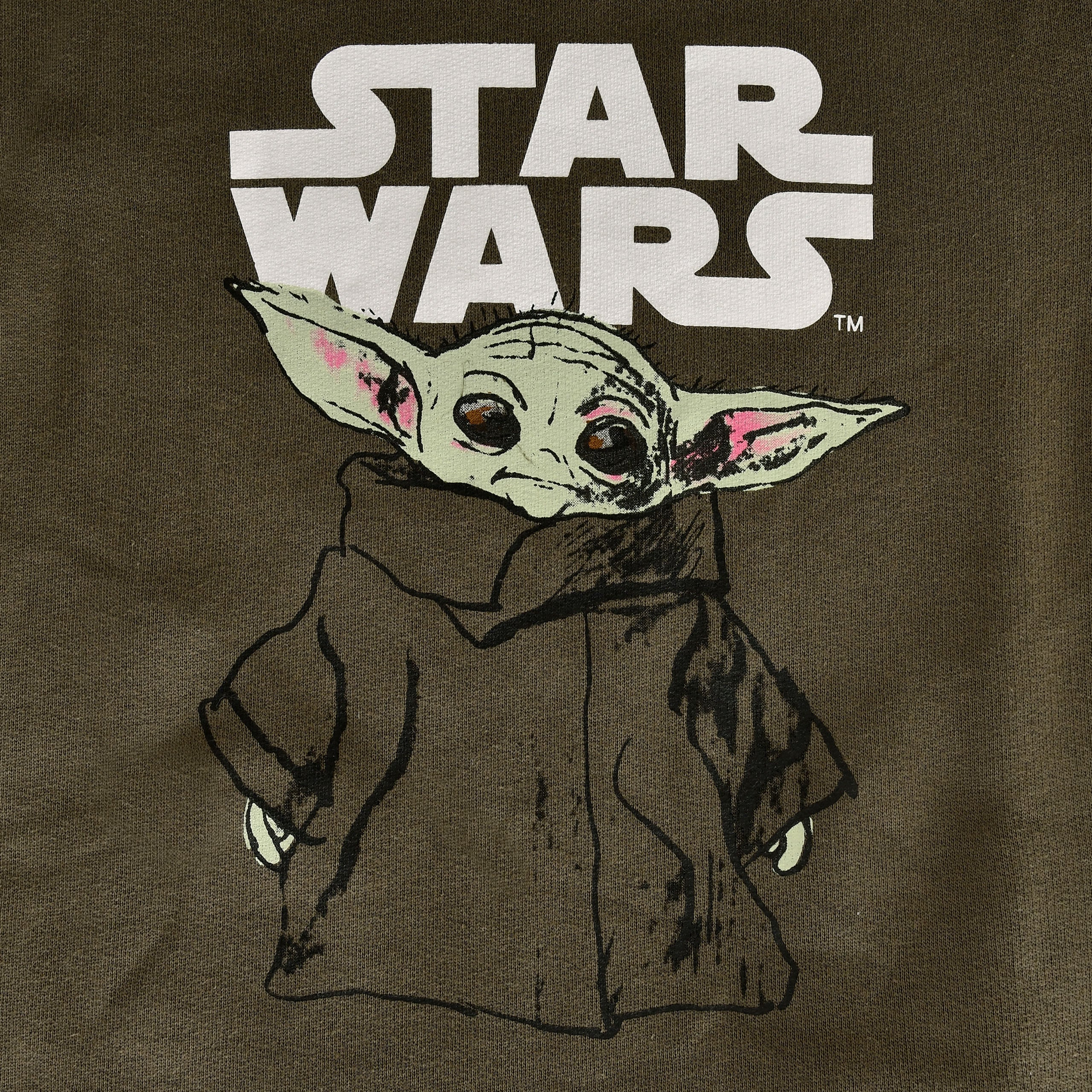 Image produit Sweat à capuche pour enfants Grogu vert - Star Wars The Mandalorian