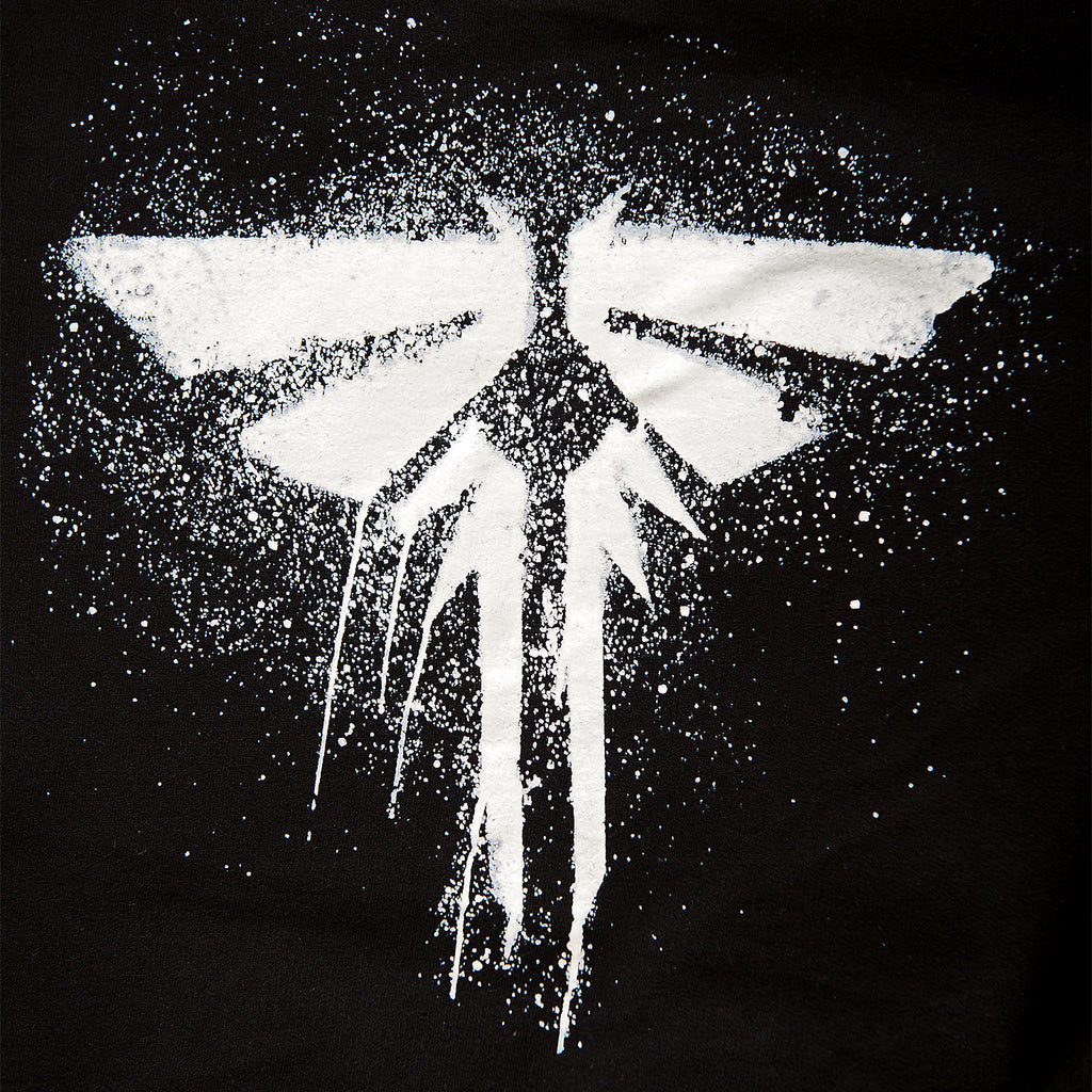 Image produit The Last of Us - Sweat à capuche noir avec logo Fireflies