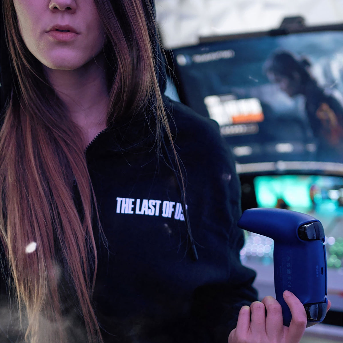 Image produit The Last of Us - Sweat à capuche noir avec logo Fireflies