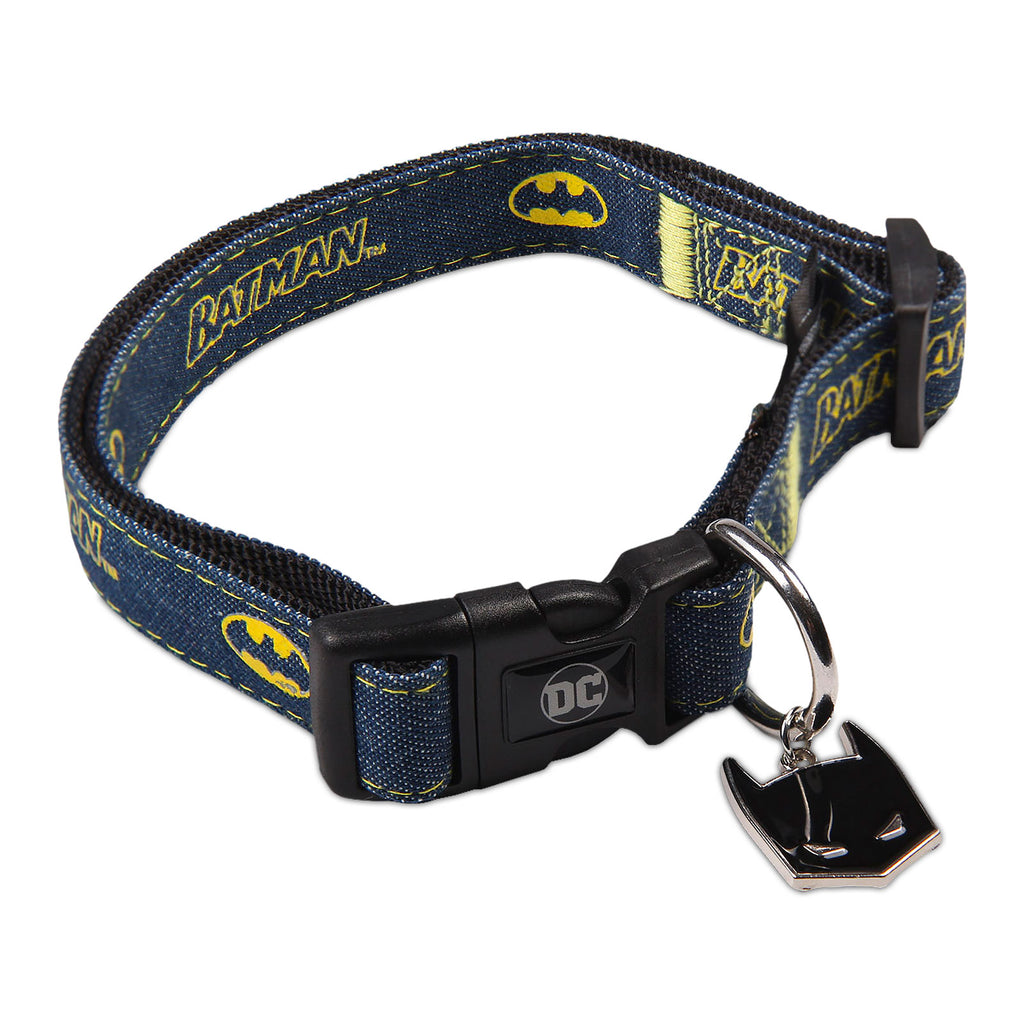 Image produit Collier à cliquet Batman pour chiens bleu