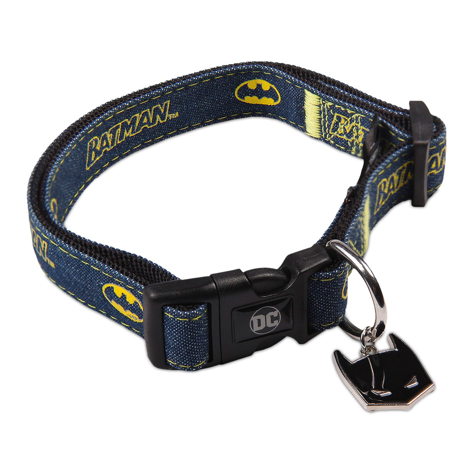 Image produit Collier à cliquet Batman pour chiens bleu