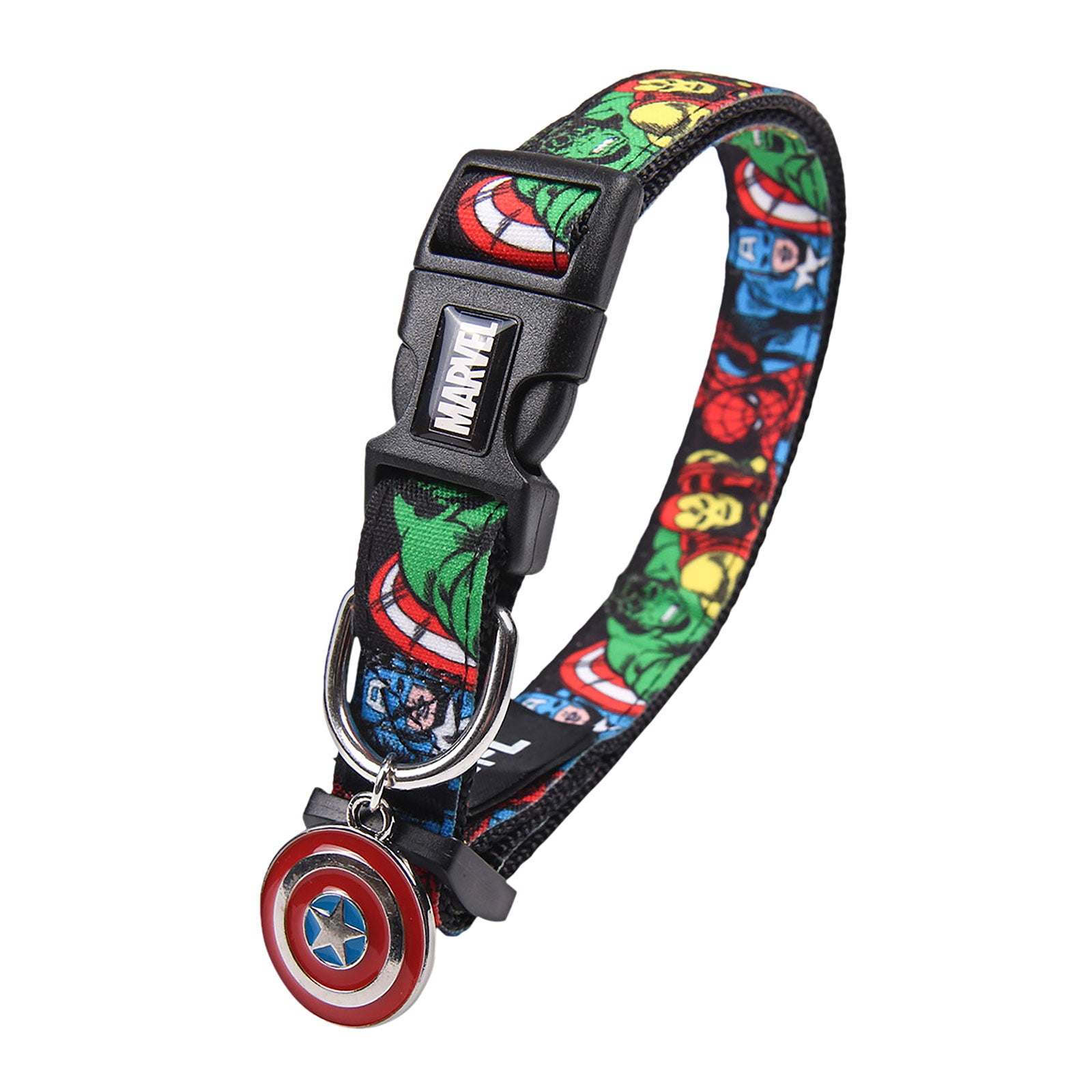 Image produit Avengers - Collier Click-Héros de Bande Dessinée pour Chiens