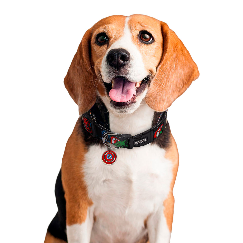 Image produit Avengers - Collier Click-Héros de Bande Dessinée pour Chiens