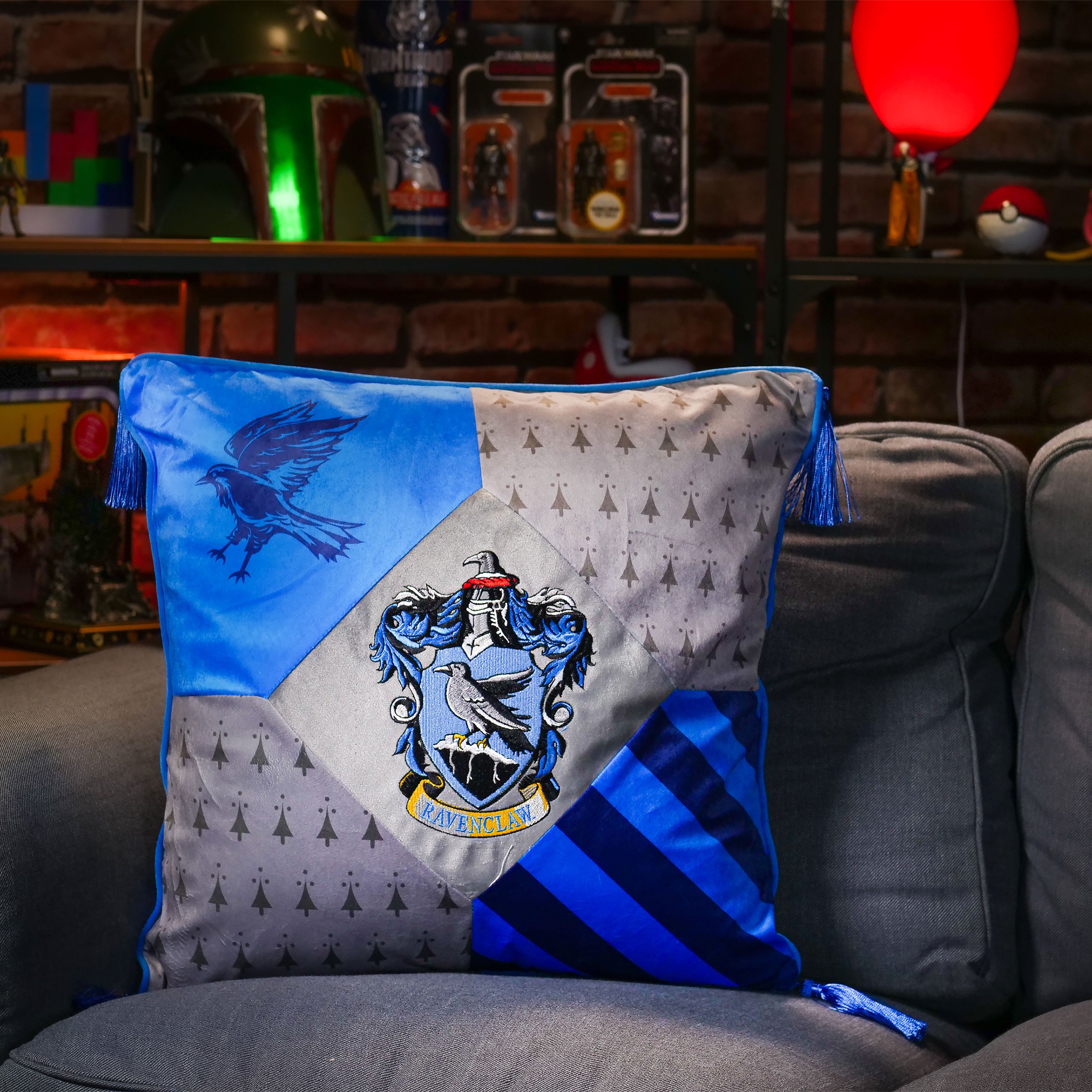 Image produit Harry Potter - Coussin deluxe Serdaigle avec glands