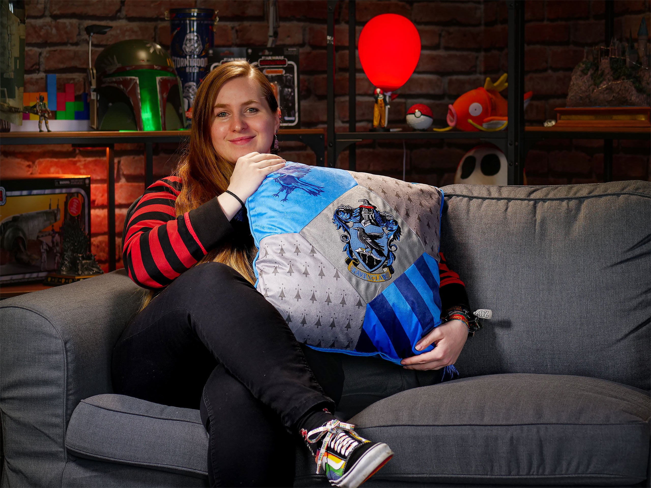 Image produit Harry Potter - Coussin deluxe Serdaigle avec glands