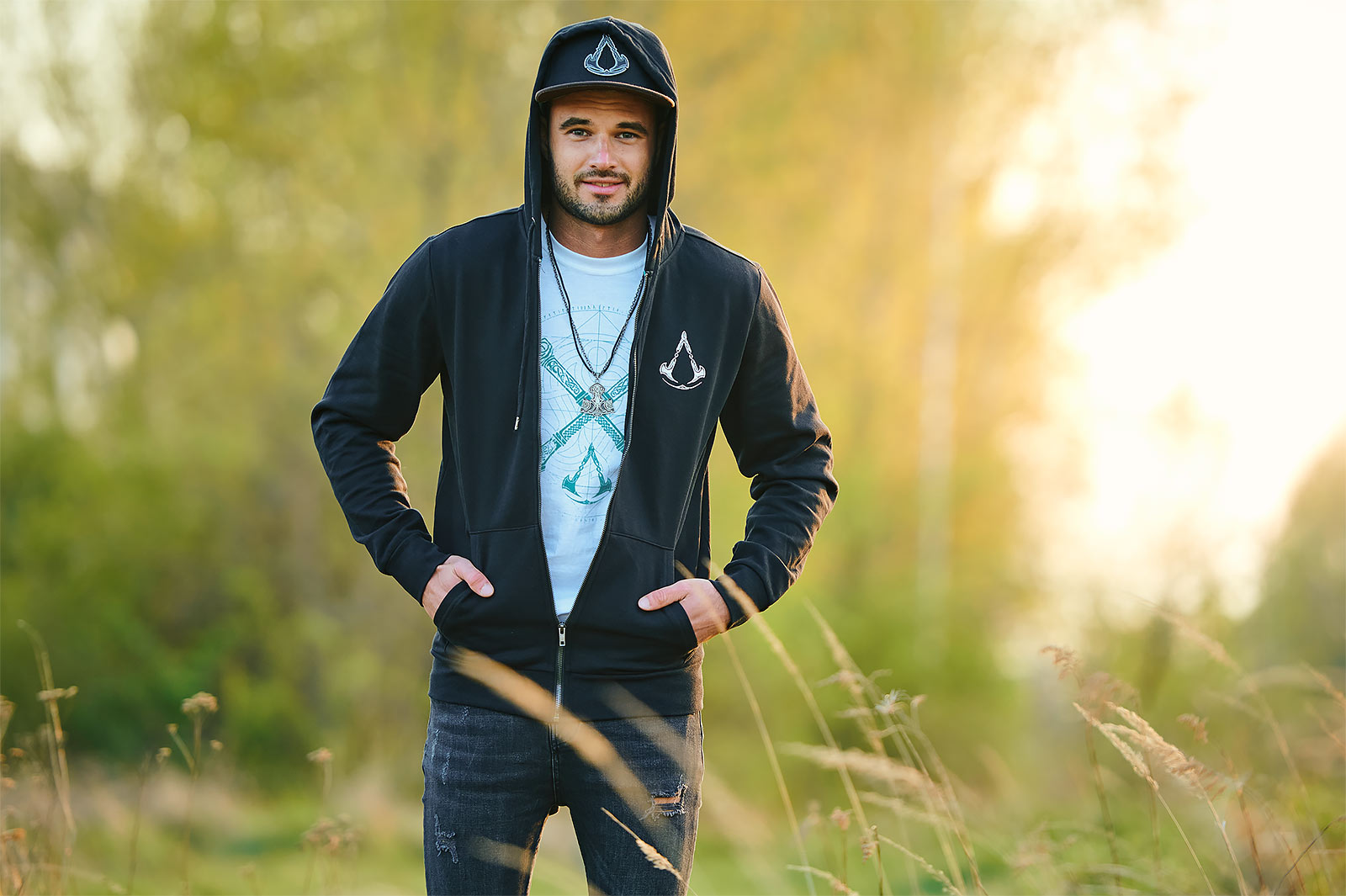 Image produit Assassin's Creed - Valhalla Crest Banner Sweat à capuche noir