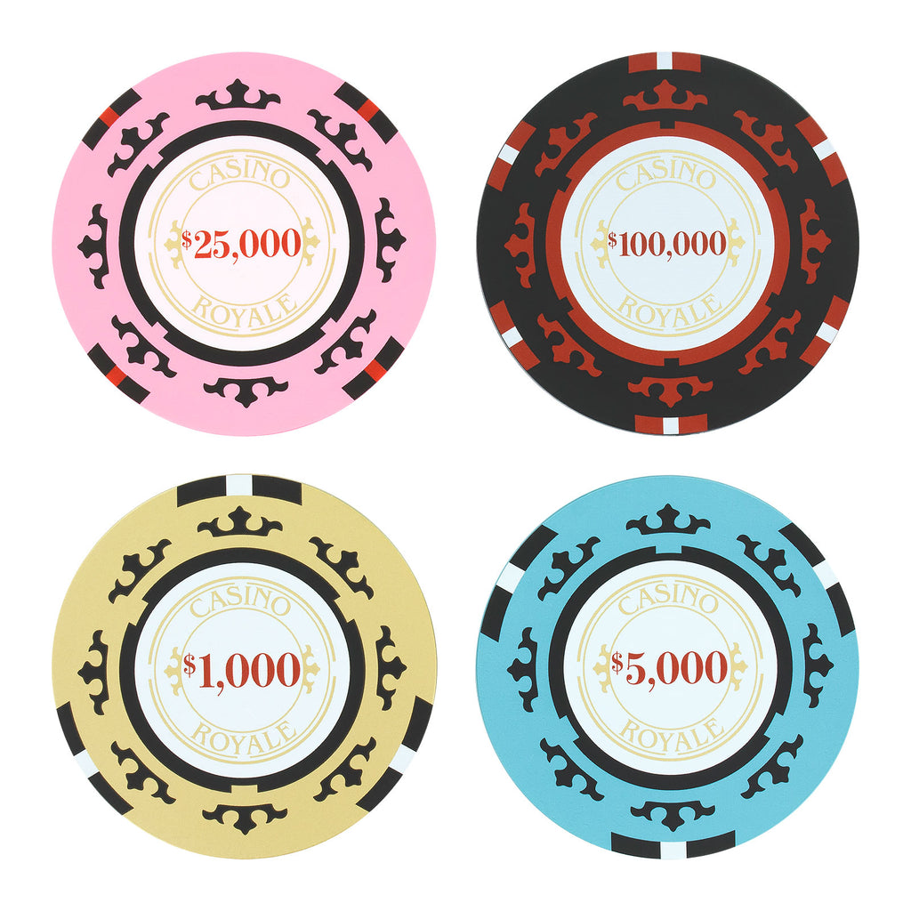 Image produit James Bond - Sous-verres Poker Chip Casino Royale Ensemble de 4