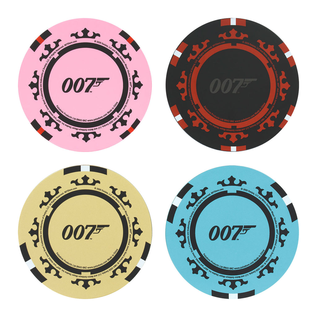 Image produit James Bond - Sous-verres Poker Chip Casino Royale Ensemble de 4