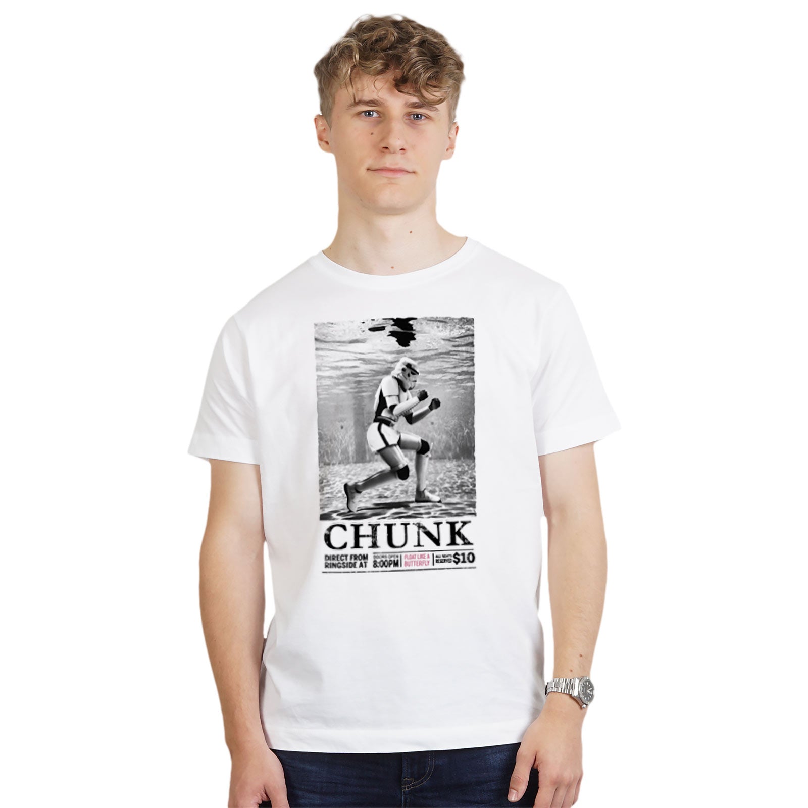 Image produit T-shirt Galactic Fighter Underwater pour les fans de Star Wars blanc