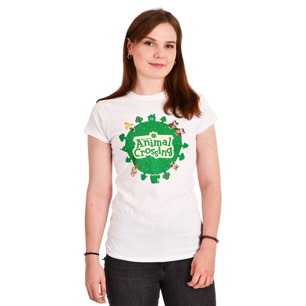 Image produit Animal Crossing - T-shirt Logo Femme blanc