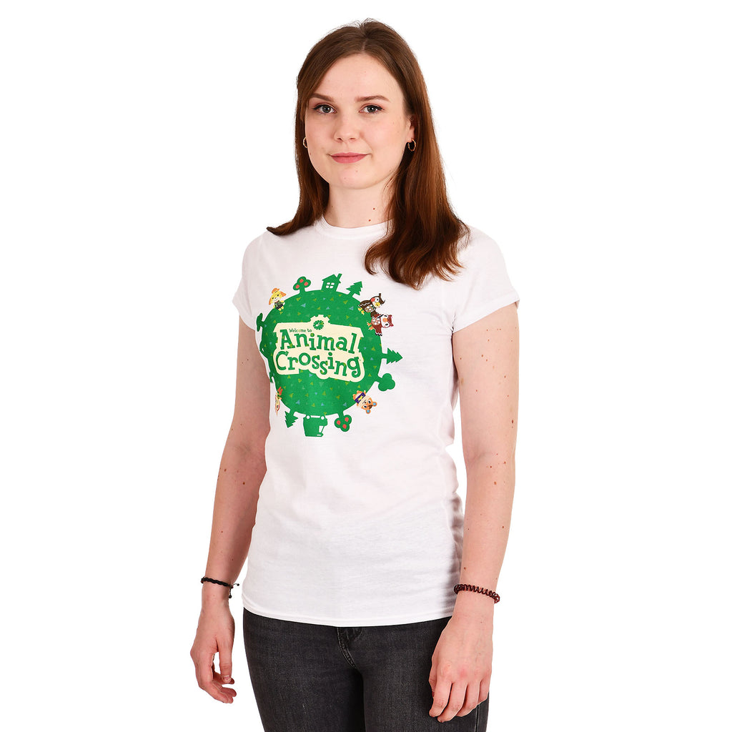 Image produit Animal Crossing - T-shirt Logo Femme blanc