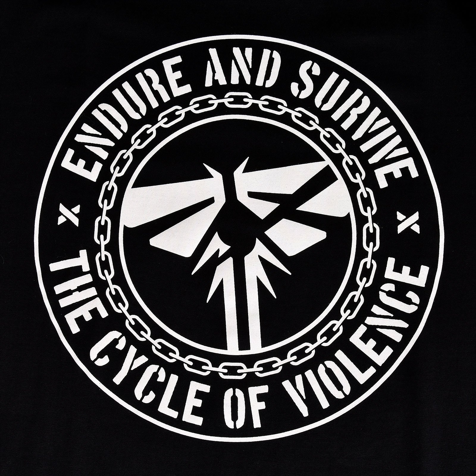 Image produit T-shirt Endure and Survive pour les fans de The Last of Us noir