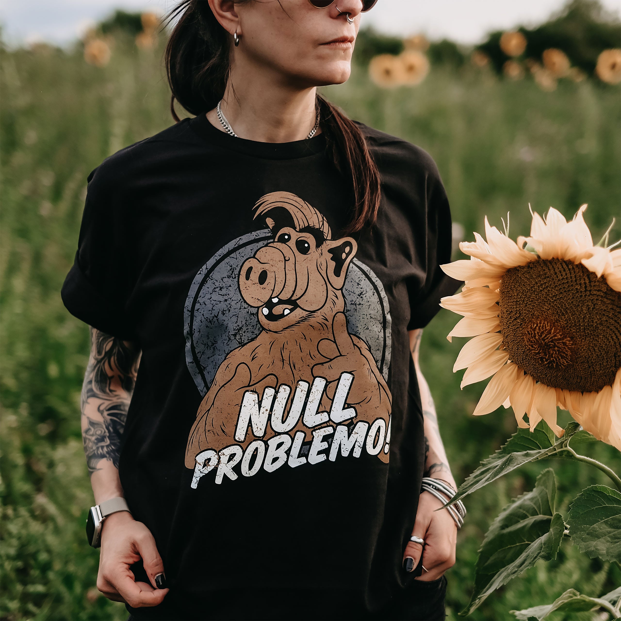 Image produit Pas de problème! T-shirt pour les fans d'Alf noir