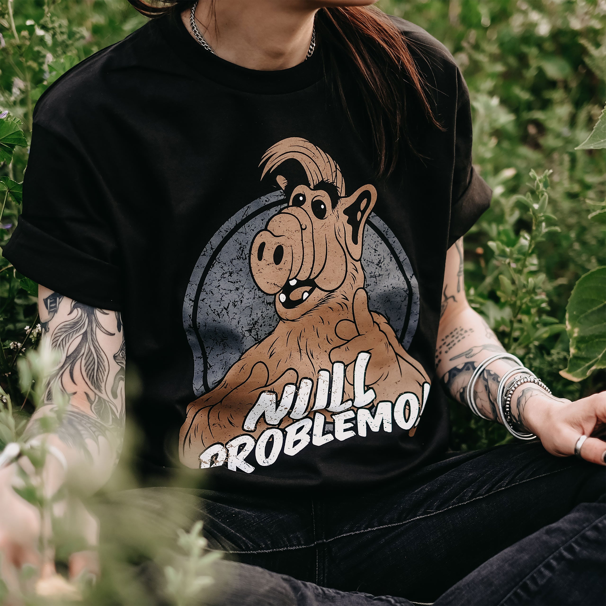 Image produit Pas de problème! T-shirt pour les fans d'Alf noir