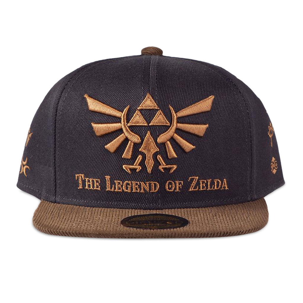 Image produit Zelda - Casquette Snapback Logo Hyrule noir-marron