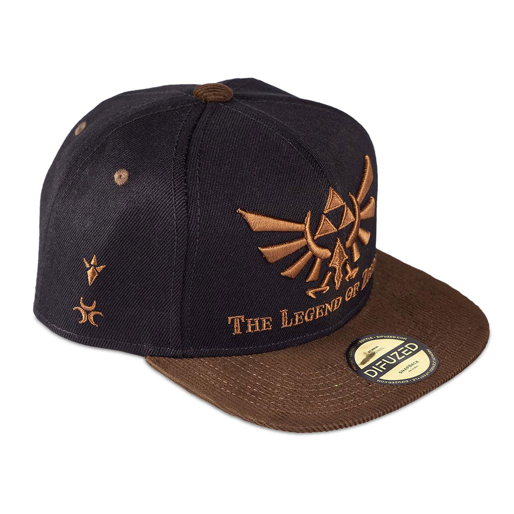 Image produit Zelda - Casquette Snapback Logo Hyrule noir-marron