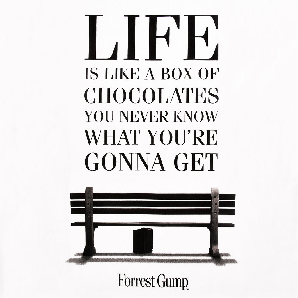 Image produit Forrest Gump - Life Is Like a Box of Chocolates t-shirt blanc