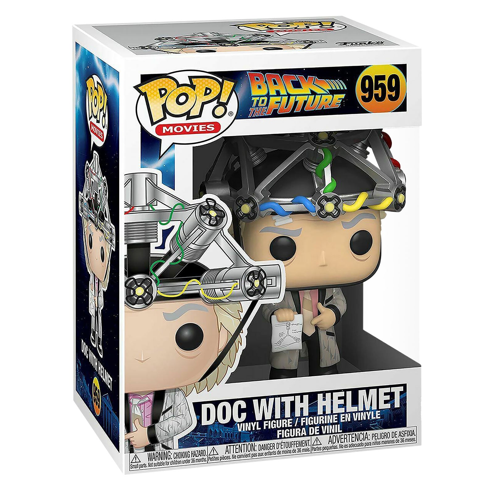 Image produit Retour vers le futur - Doc Brown avec casque Figurine Funko Pop