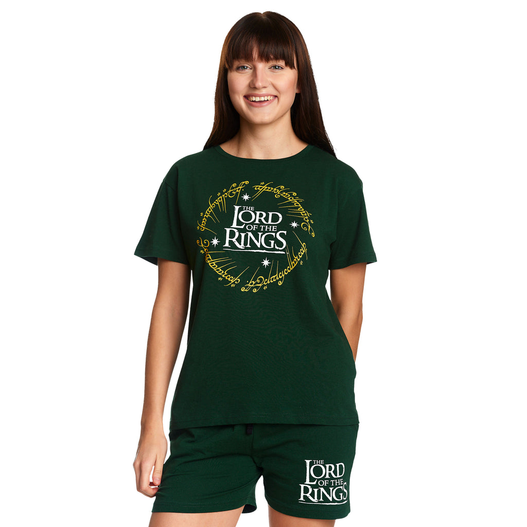 Image produit Seigneur des Anneaux - Pyjama court Le Un Anneau femmes vert