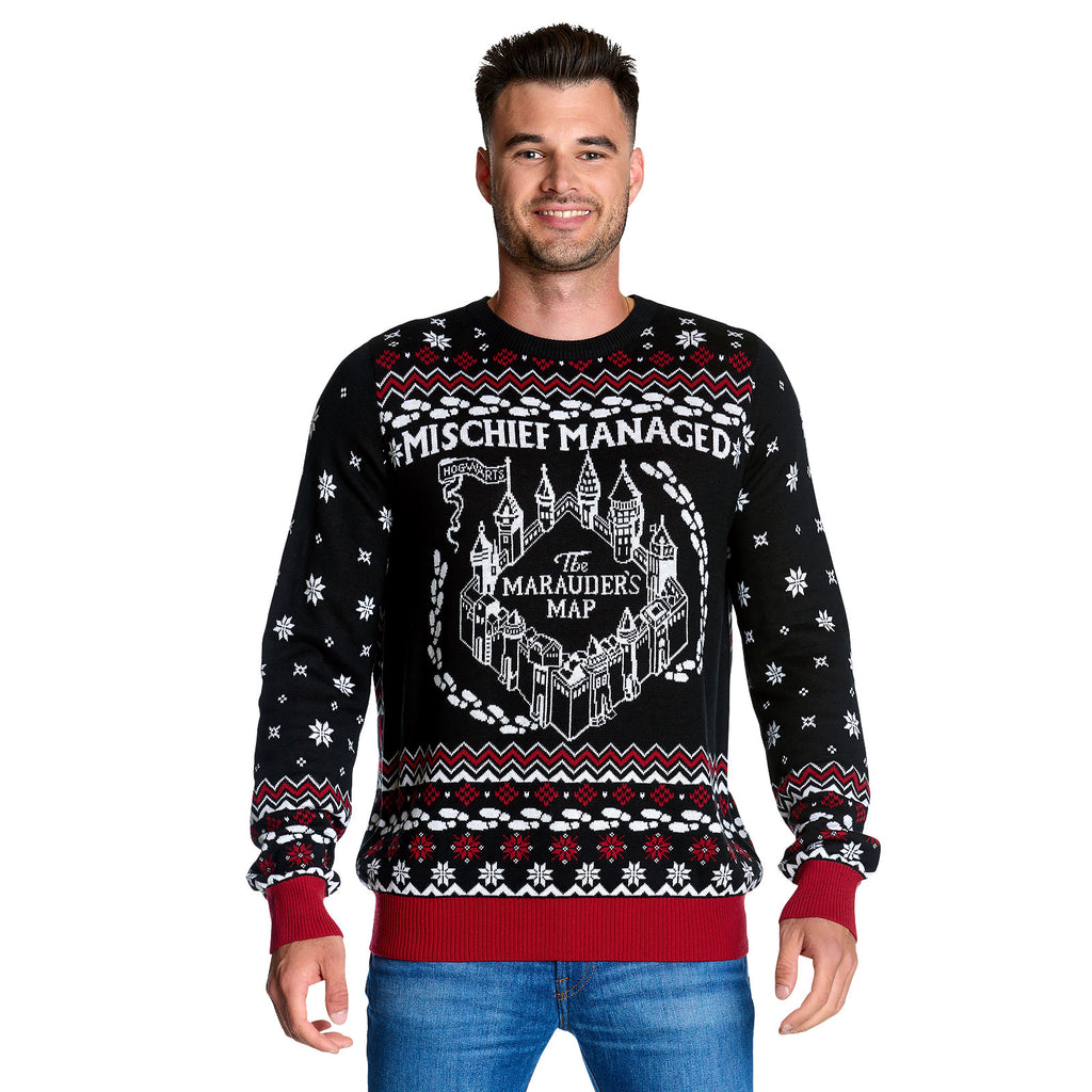 Image produit Harry Potter - Pull en tricot Carte du Maraudeur