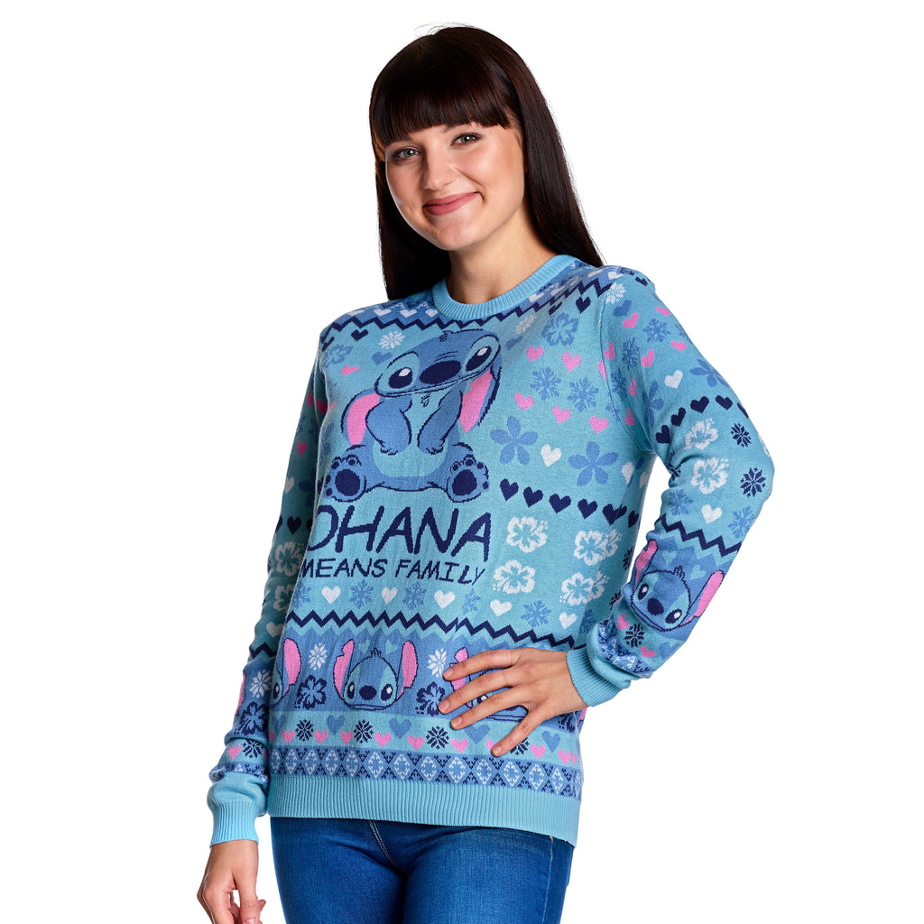 Image produit Lilo & Stitch - Ohana Signifie Famille Pull Tricoté